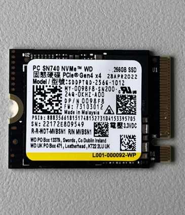 Dysk SSD Western Digital PC SN740 NVMe SSD 256GB M.2 PCIe