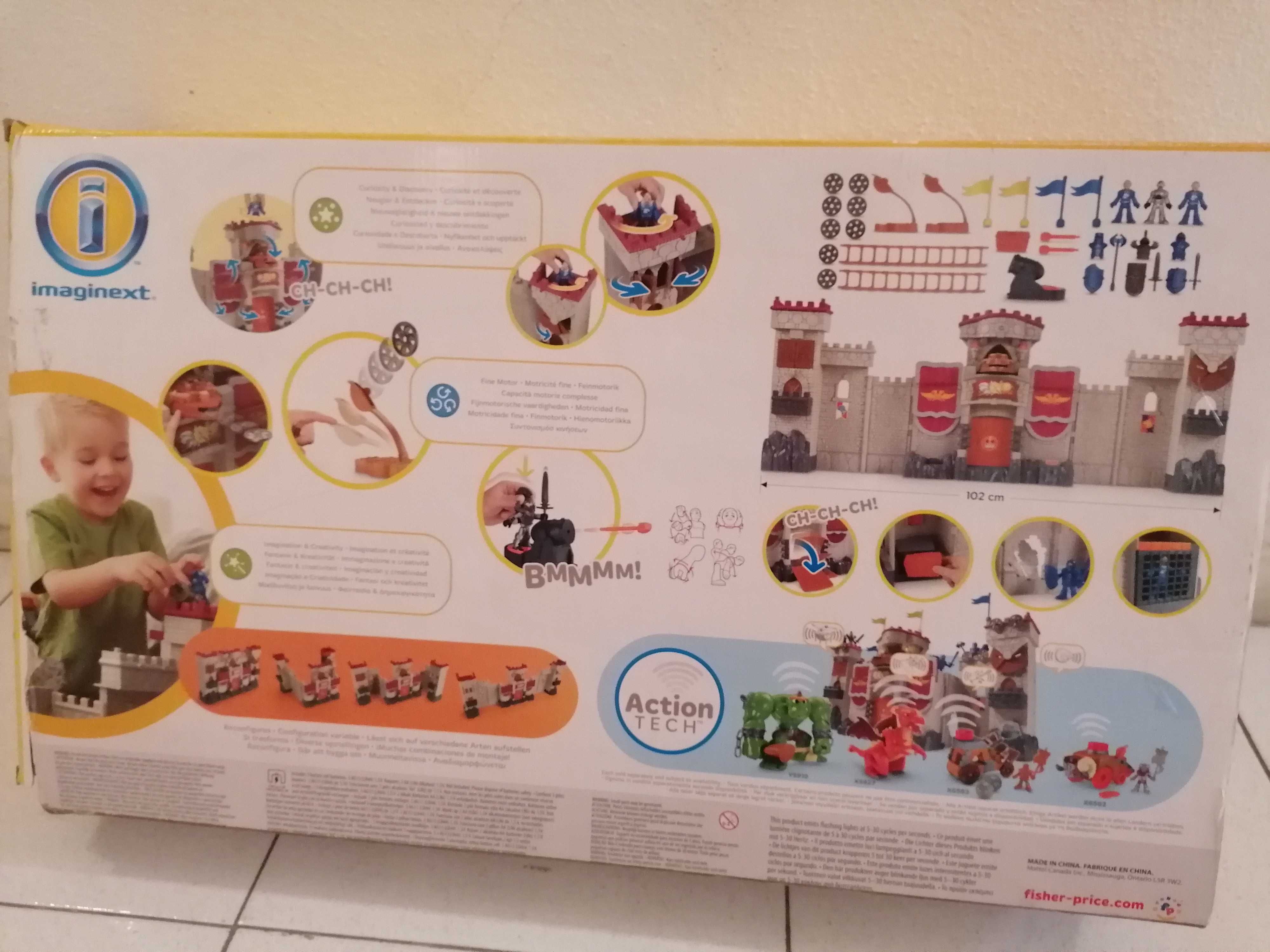 Castelo versátil Imaginext com variadas atividades