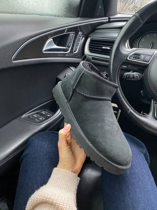 Угі Чоловічі UGG Ultra Mini Black (Замша)