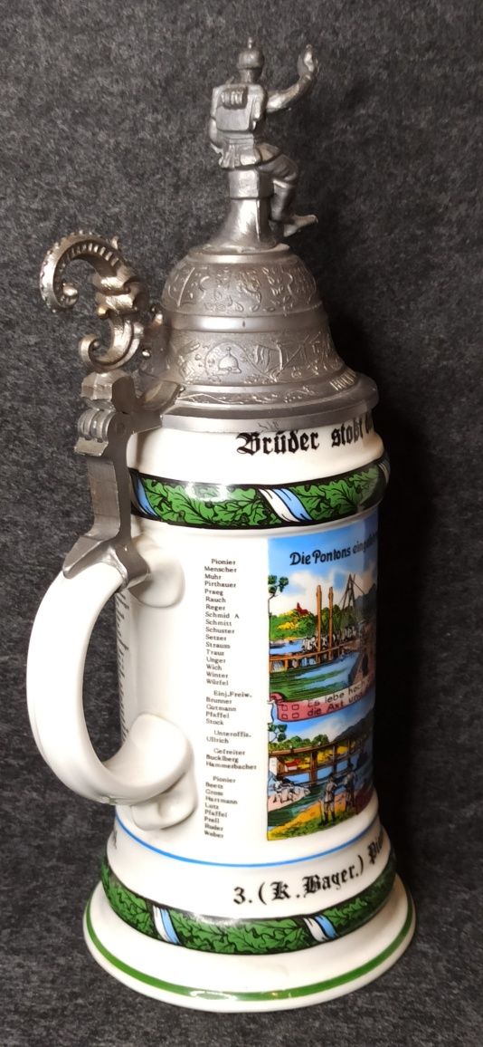 Kufel Rezerwisty 1912 do 1914 Ingolstadt Pionier Burger