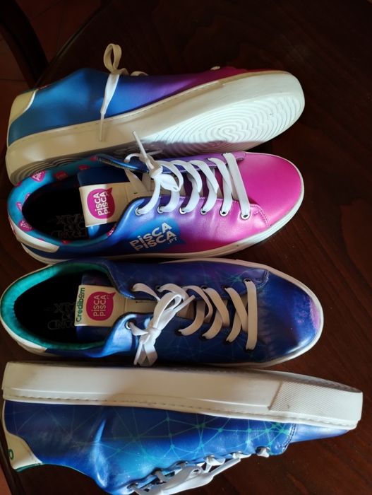 Tênis novos em pele, n. 44
