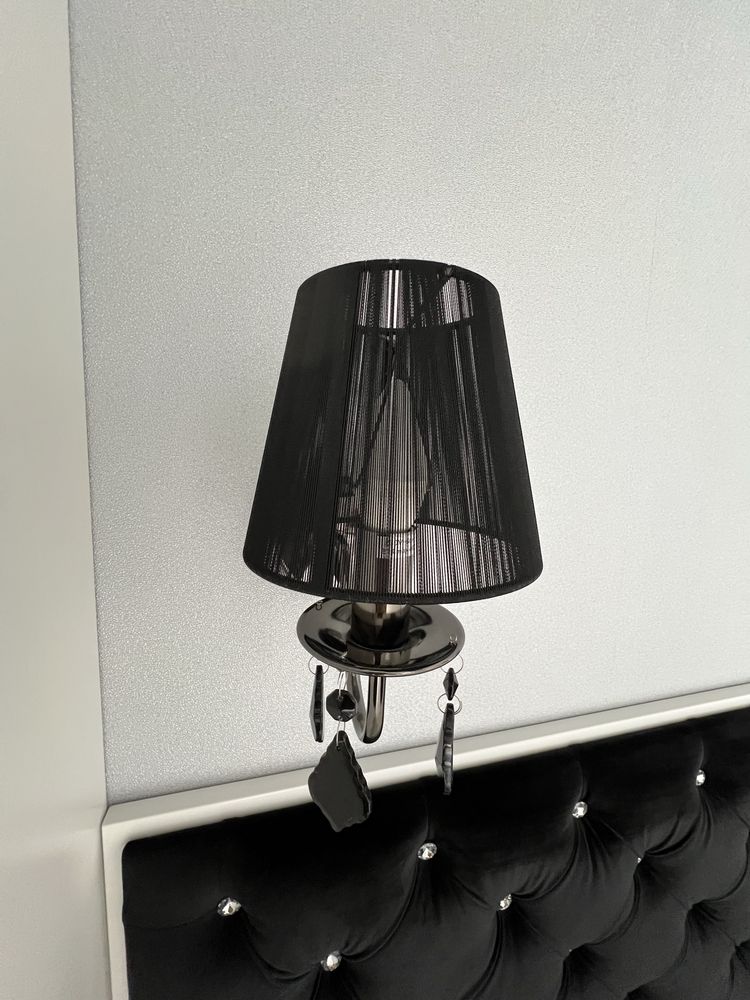 Lampa sufitowa i kinkiety w stylu glamour