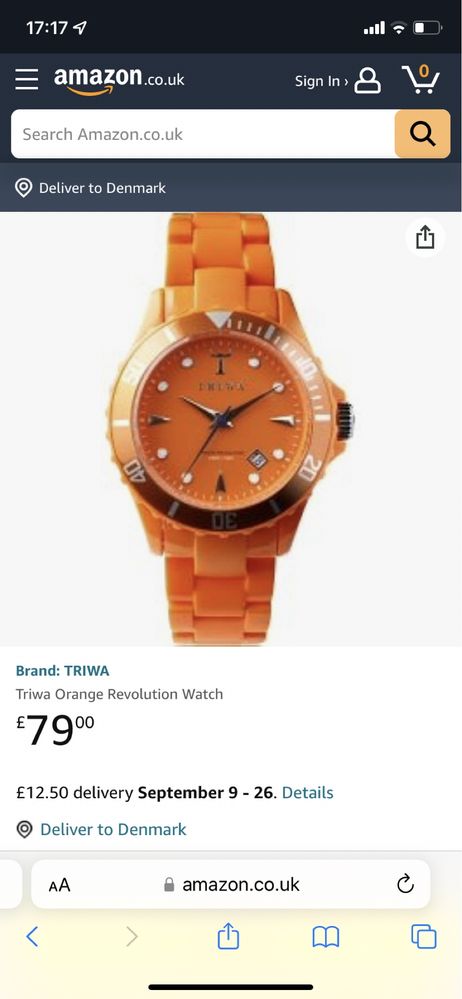 Часы TRIWA orange revolution