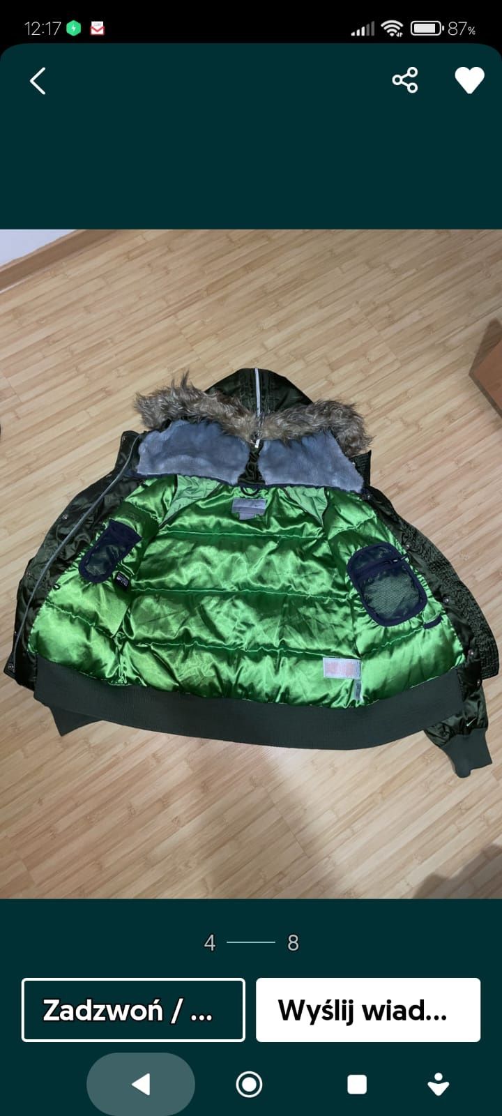 Nike kurtka bomberka N2B, styl Alpha, Flyers r.L st.B.D.