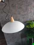 Lampa wisząca szklana biała matowa