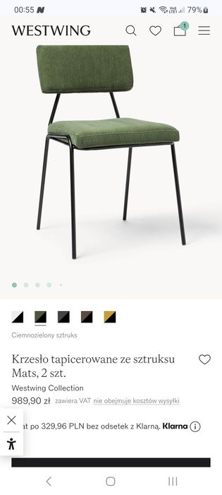 Krzesła kpl. mats westwing
