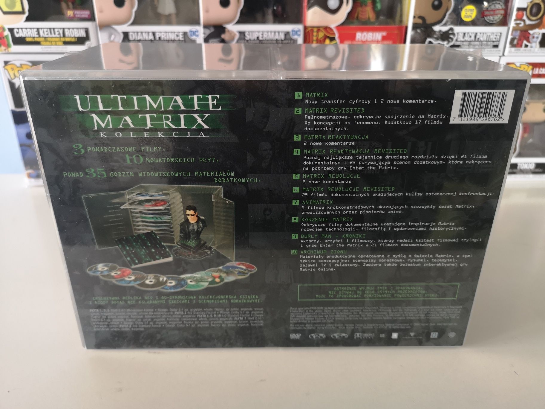 Matrix Popiersie figurka NEO + Trylogia na DVD Edycja Limitowana PL
