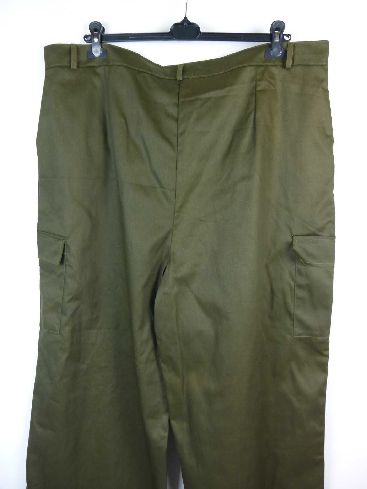 Boohoo damskie szerokie spodnie cargo bojówki khaki 24 / 52 z metką