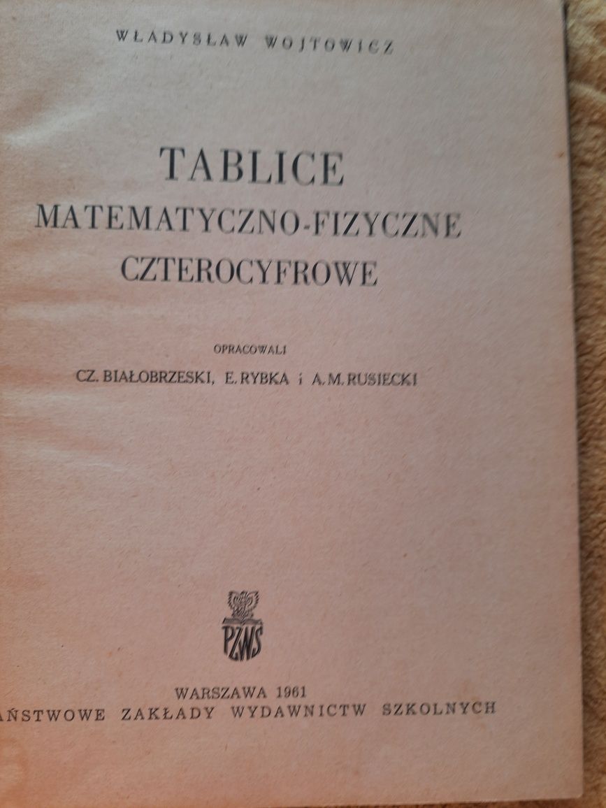 Tablice matematyczno-fizyczne