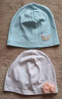 Nowe czapki dziewczęce 5.10.15 rozmiar 52/54 - 2 x czapka