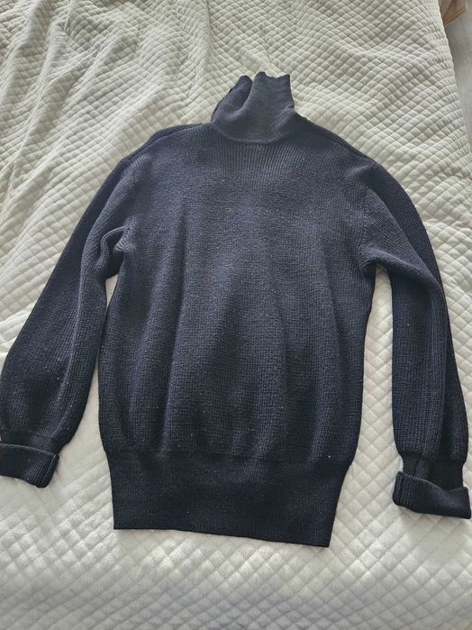 Sweter wojskowy czarny z golfem