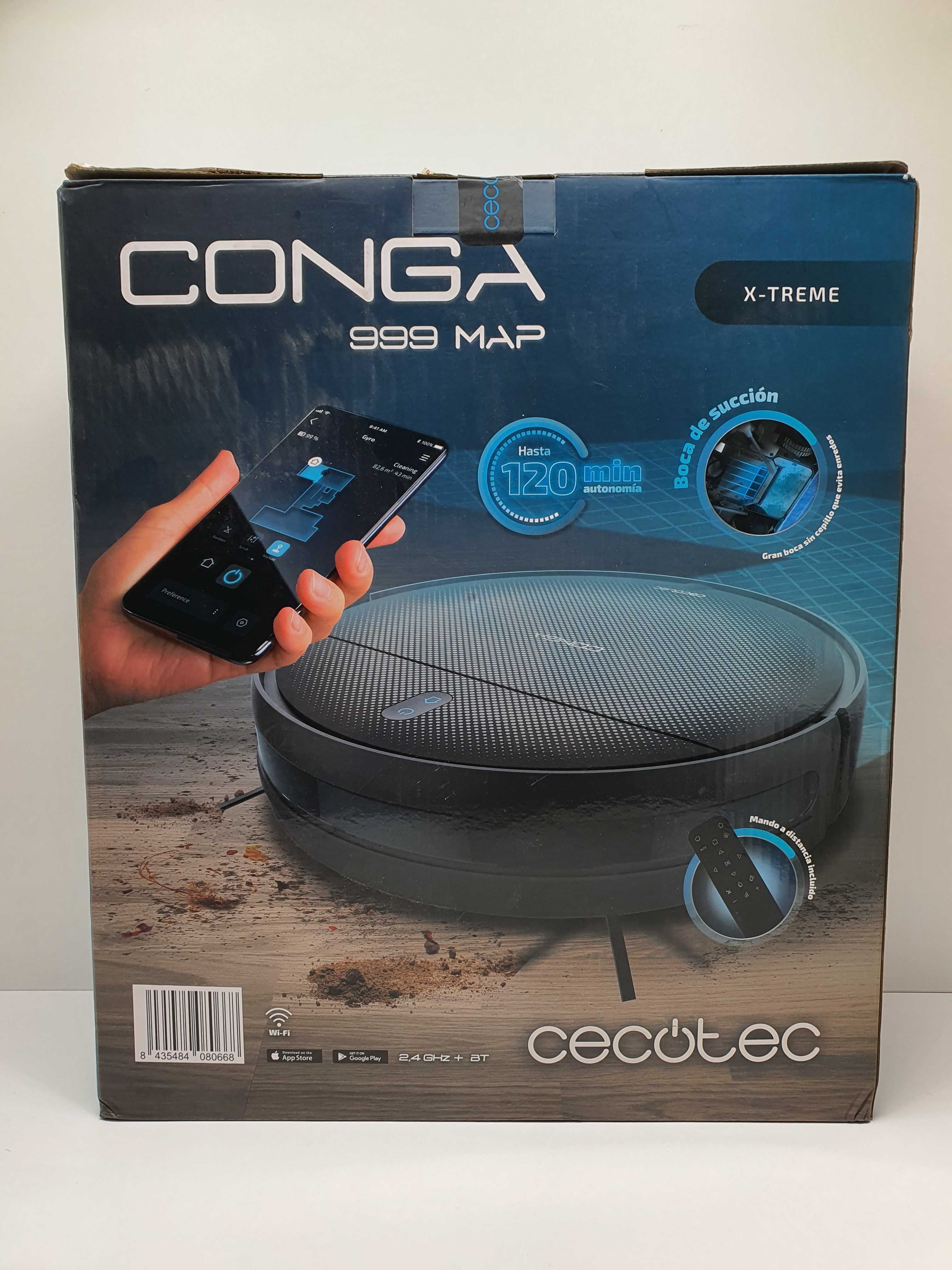 Cecotec Conga 999 Map X-Treme robot odkurzający 2000Pa czarny