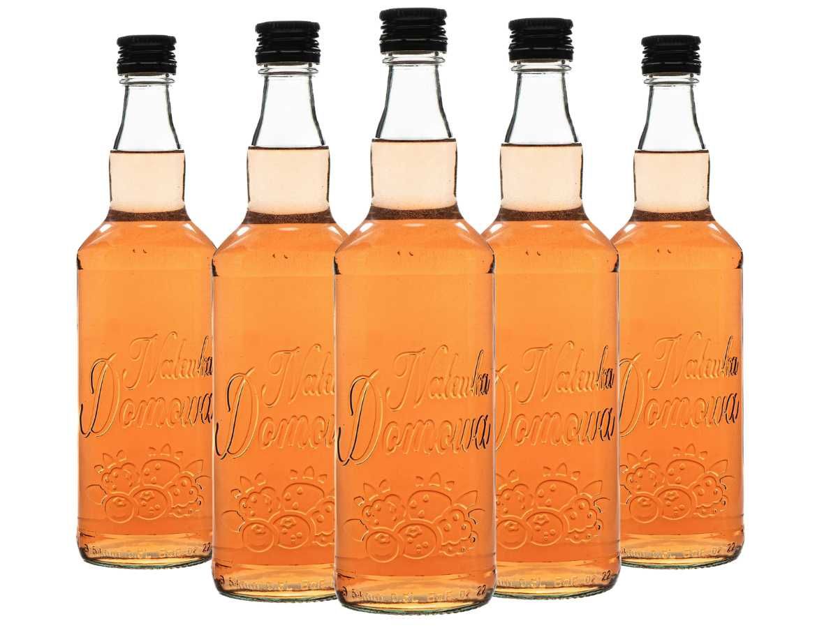 Zestaw 10 sztuk Butelka monopolowa 500 ml Nalewka Domowa tłoczenie