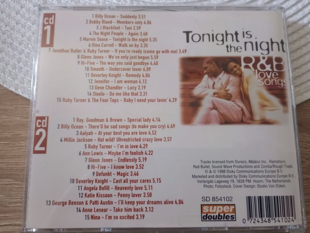 V/a Tonight is the night - R&B love songs 2CD