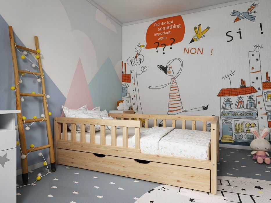 Łóżko drewniane dla dziecka 160x80 montessori 160x90 180x80 180x90