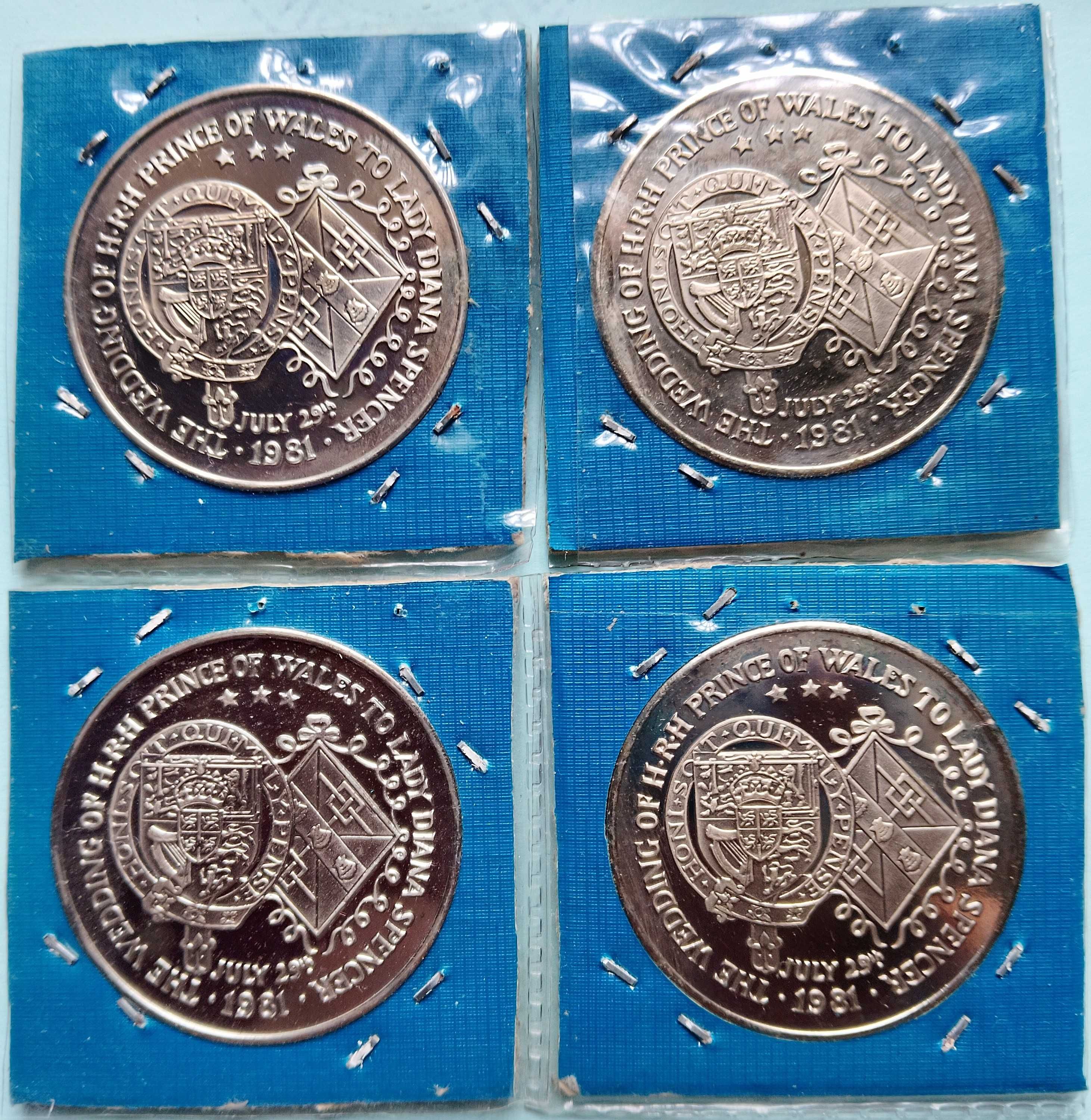 Vendo 4 Medalhas 1981 Casamento Carlos e Diana