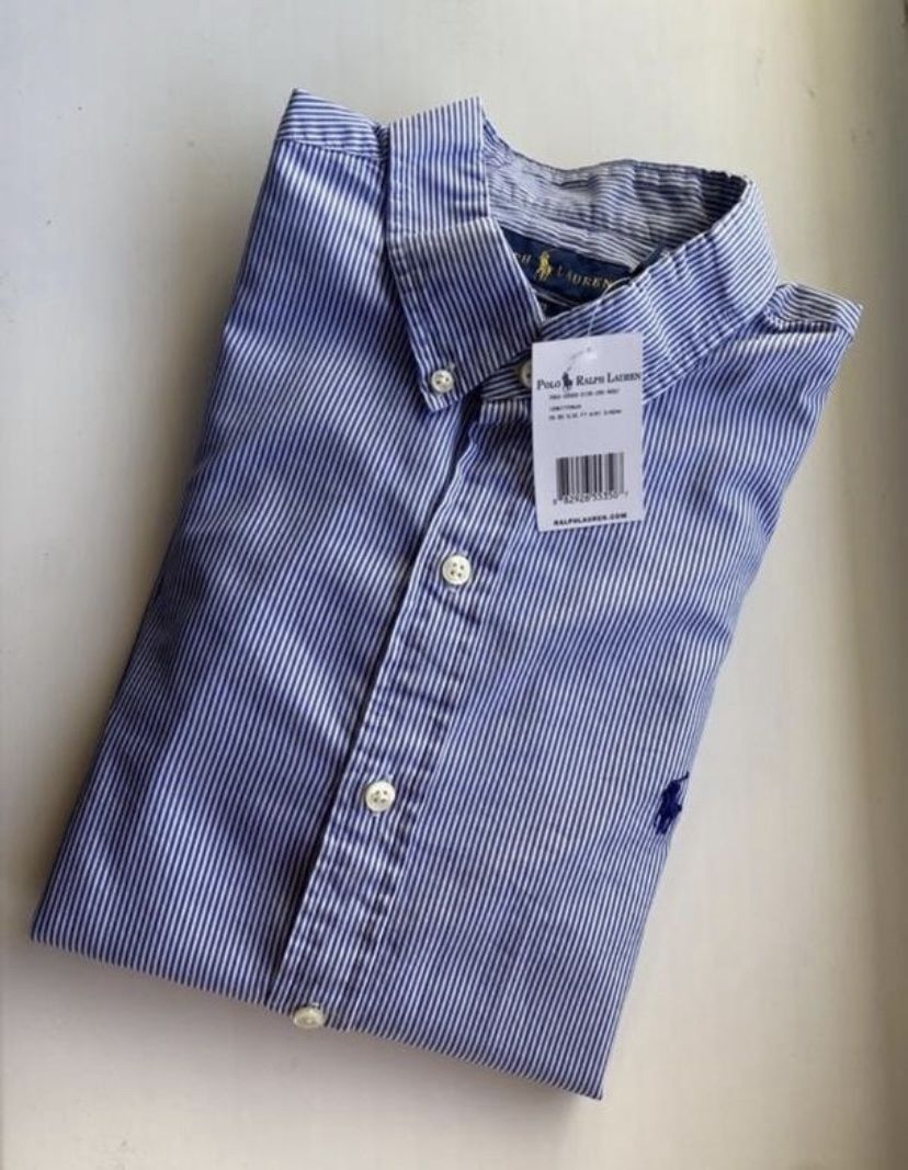 Polo Ralph Lauren чоловiча сорочка, брендова сорочка, рубашка в полоск