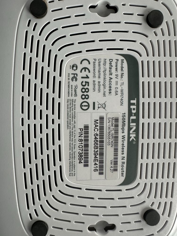 TP-Link router 150 Mbps