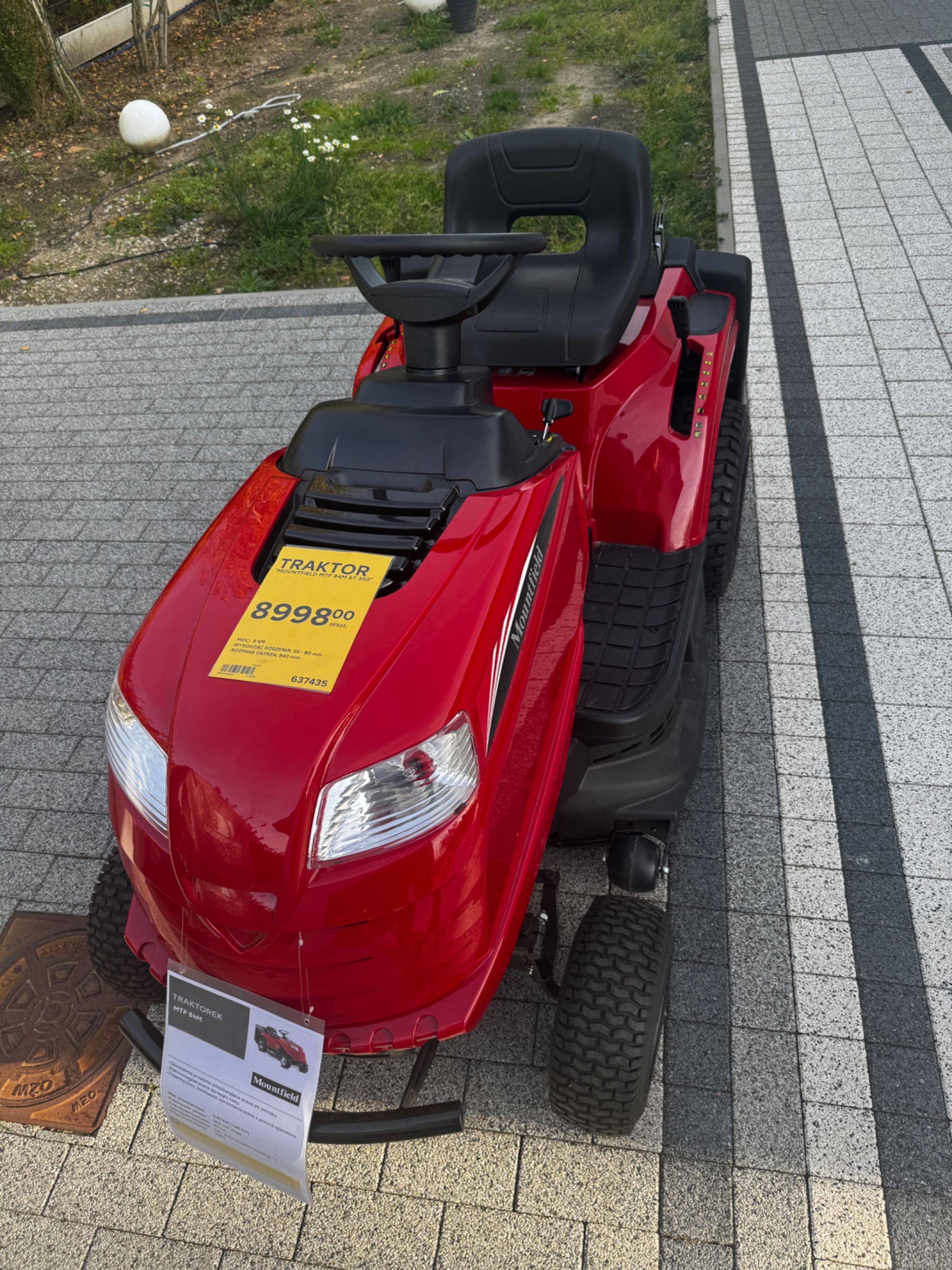 Mountfield MTF 84M ST 350 z koszem nowy traktorek kosiarka z fakturą