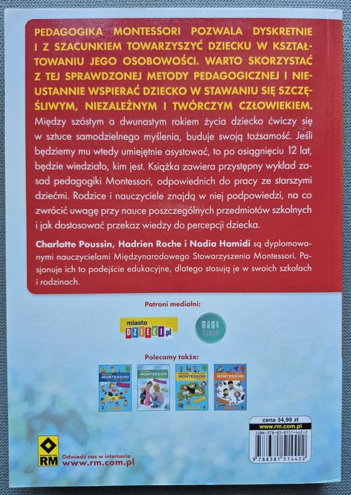 Książka Metoda Montessori od 6 do 12 lat