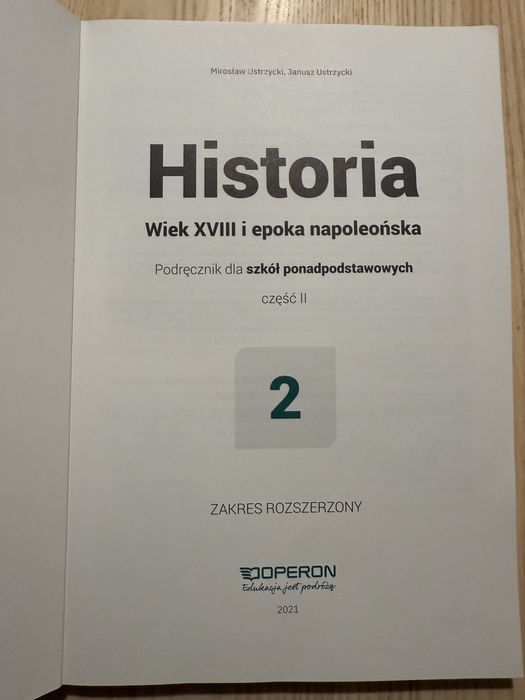 Historia klasa 2 poziom rozszerzony Operon