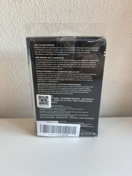 Espelho de bolso Tweezerman Led 15X Mini Mirror