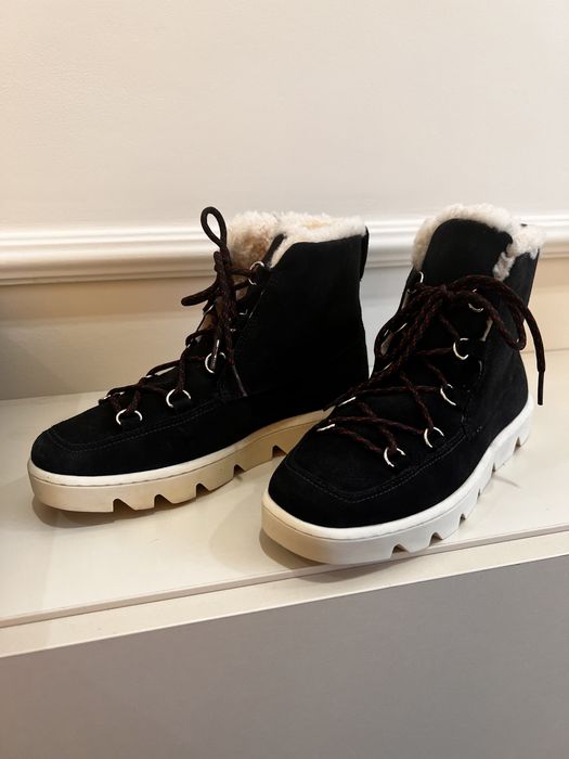 Ботинки зимние Bernardo! 35-36 р! Замш, натуральный мех!