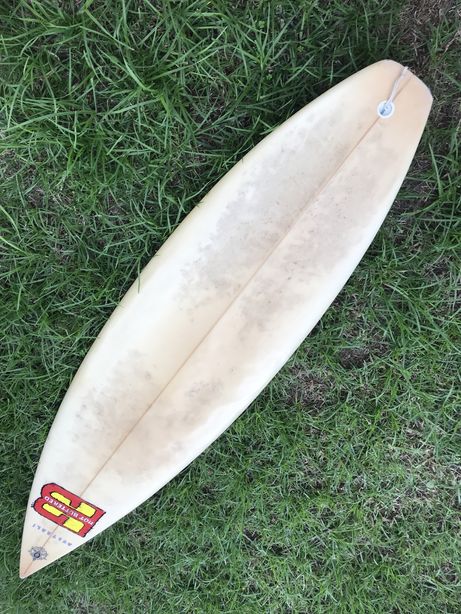 Hot Buttered old school surfboard
