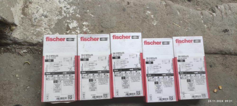 Kotwa wbijana Fischer EA II M10 x 25 stal ocynkowana elektrolitycznie