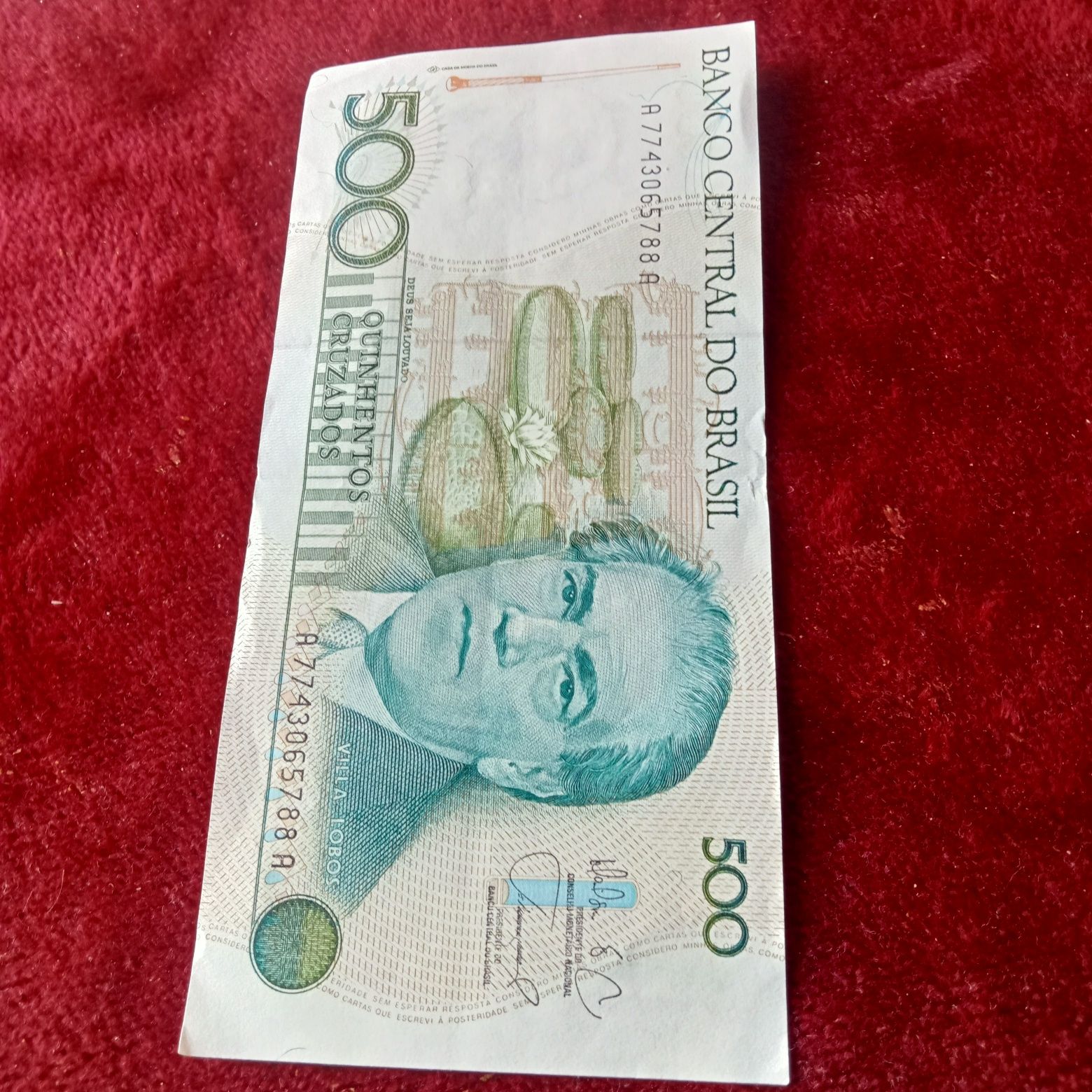 nota 500 cruzados