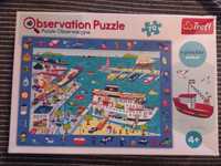 Puzzle obserwacyjne wraz z plakatem Trefl 70