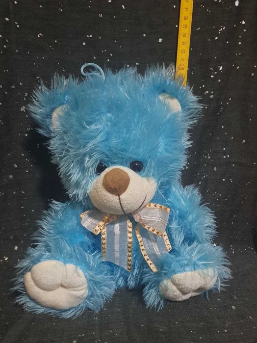 Miękka pluszowa zabawka maskotka MIŚ pluszowy z kokardką 29 cm