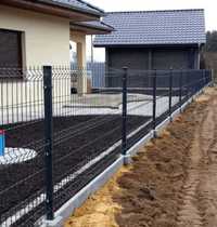 Kompletne ogrodzenie panelowe wys. 153 cm, dostawa