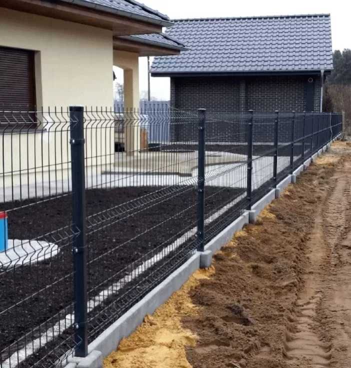 Kompletne ogrodzenie panelowe wys. 153 cm, dostawa