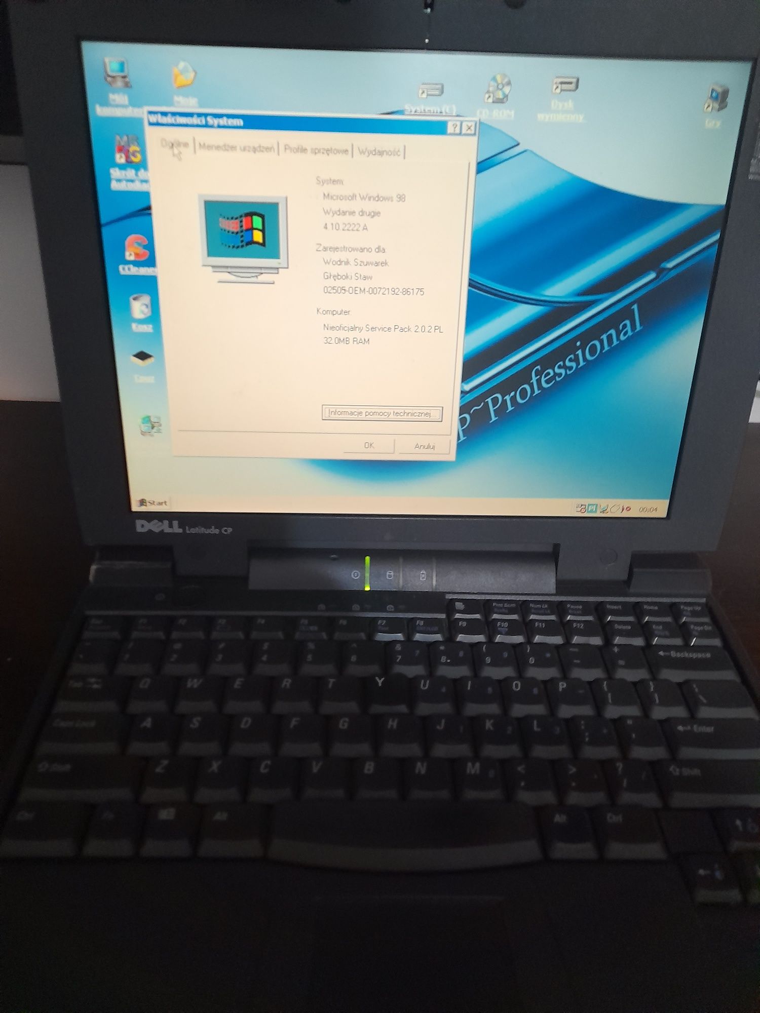 Retro Dell Latitude CP M166ST