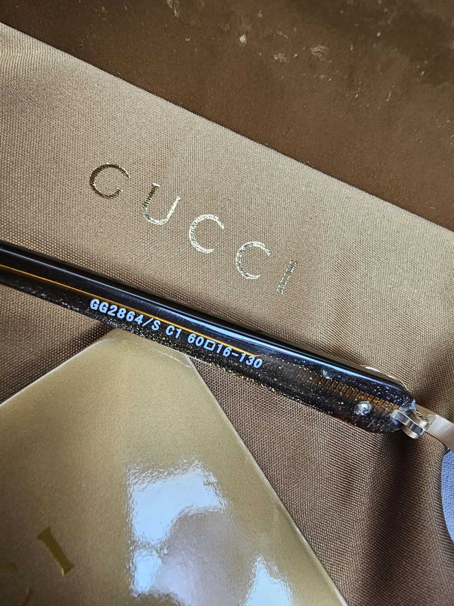 Okulary przeciwsłoneczne Zestaw Gucci logowane pudełko nowość lato