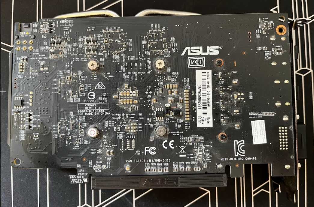 Karta graficzn ASUS Strix RX460 (modowana)