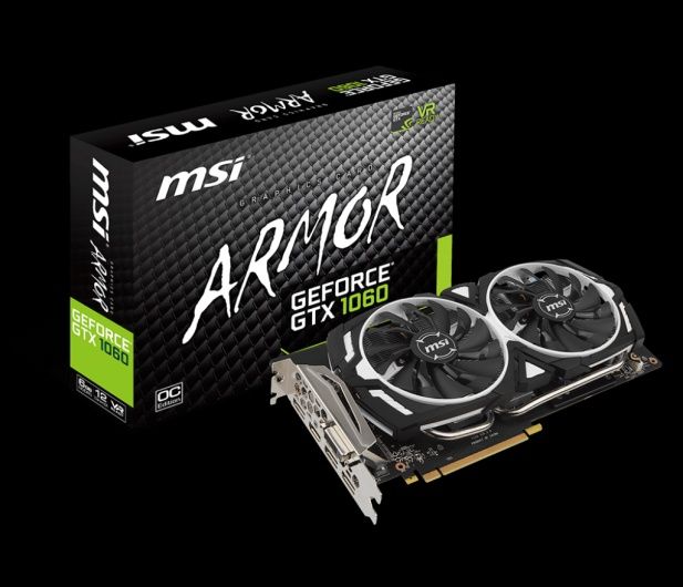 Nvidia GeForce GTX 1060 6GB MSI Armor OC