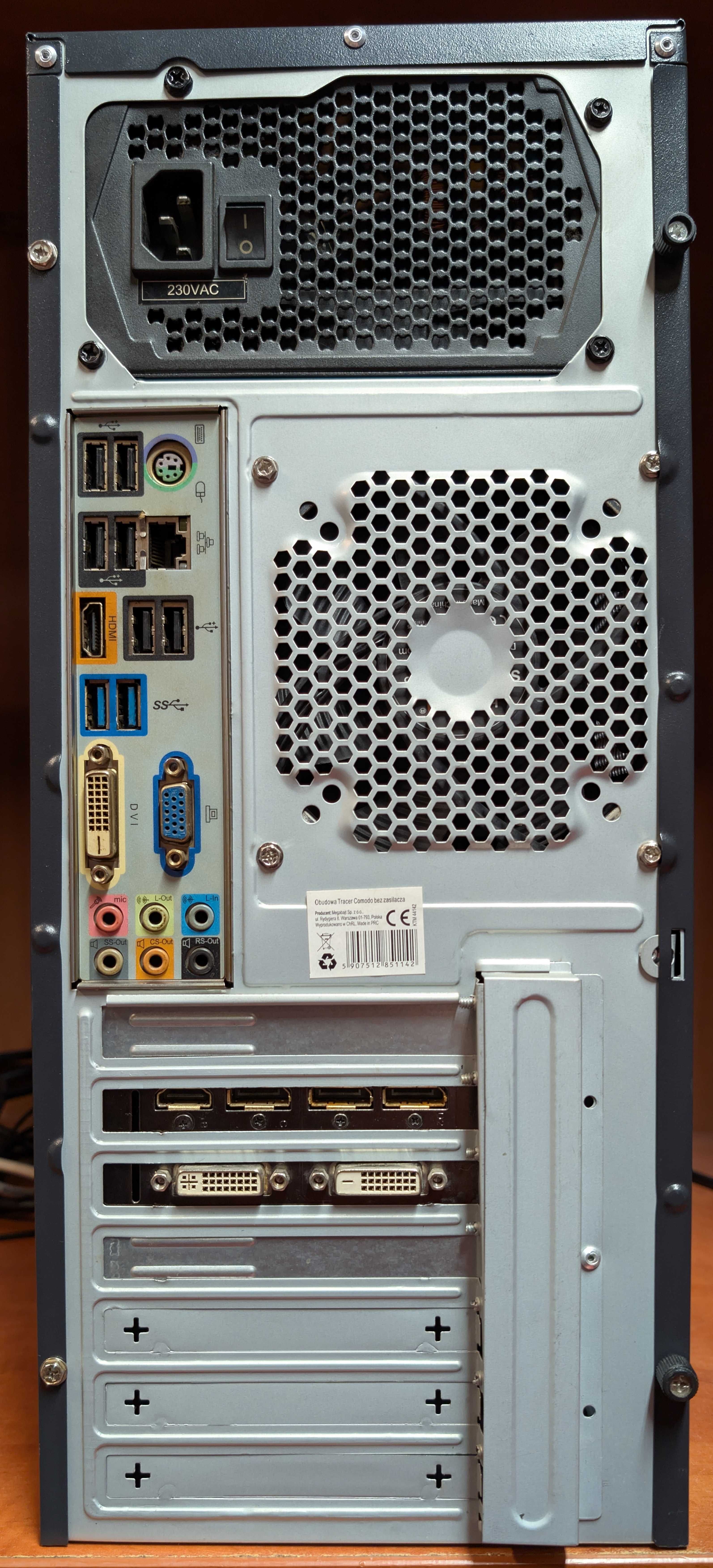 Komputer PC/Intel i5-2400-3.4GHz/GTX 970-4GB/16GB/SSD240+1TB/Win10/Gw