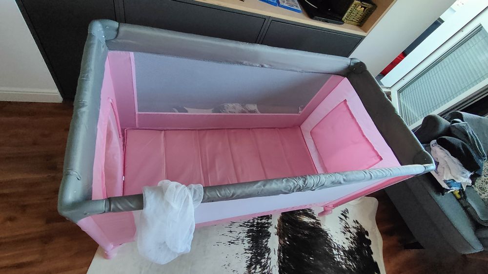 Dziecięce łóżeczko turystyczne Eco Toys + akcesoria