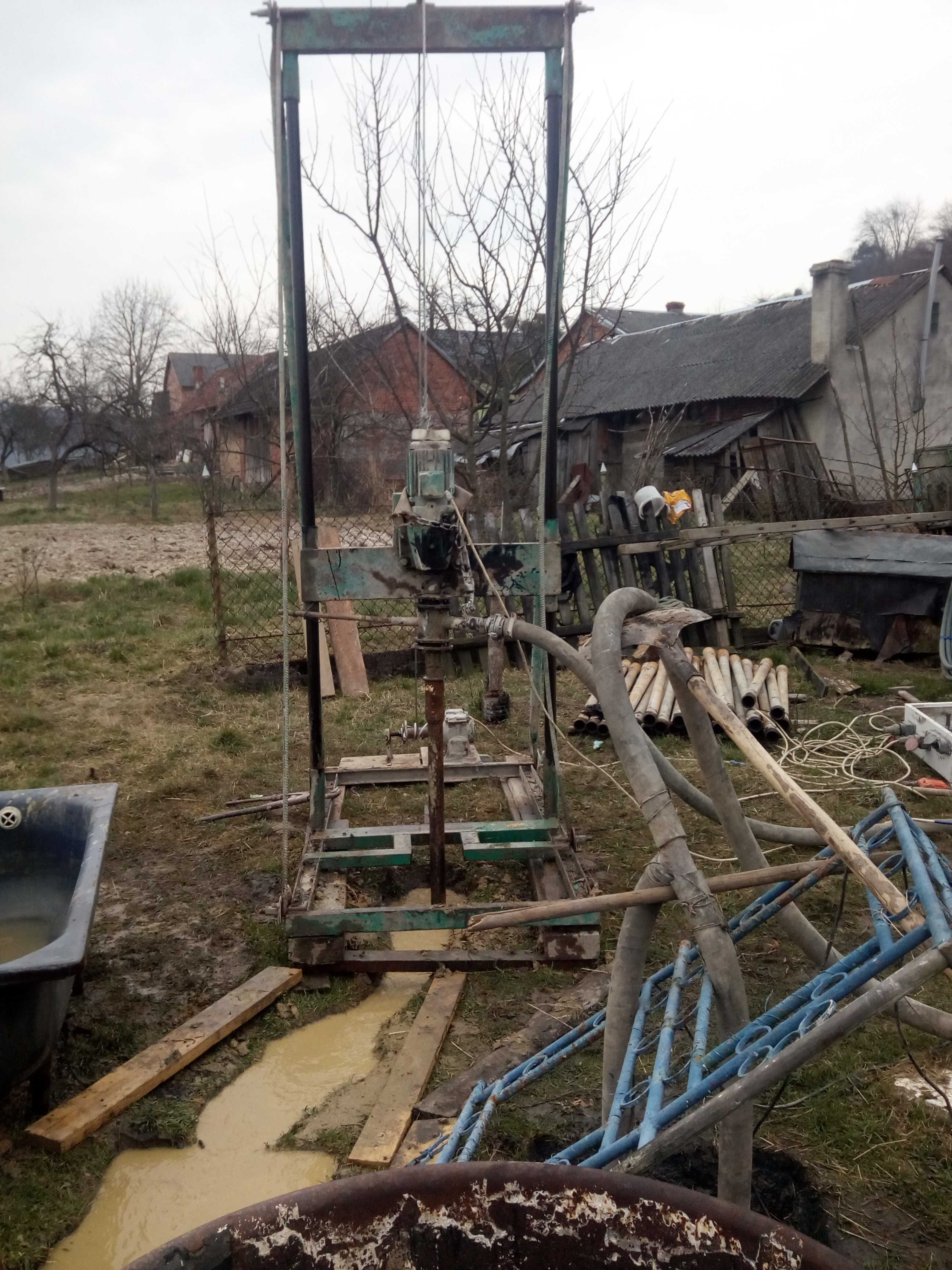 Буріння свердловин (скважин),промивка скважин,чистка колодязів