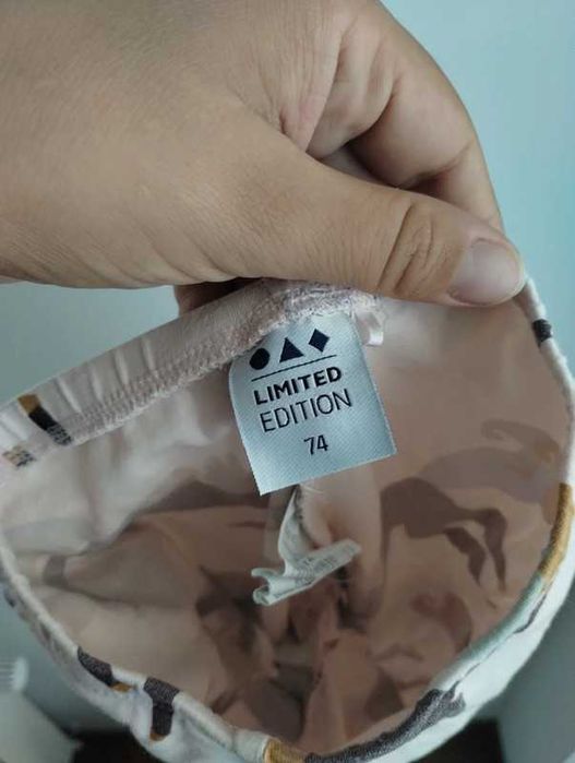 Dzianinowe różowe legginsy w jednorożce Limited Edition r. 74 cm