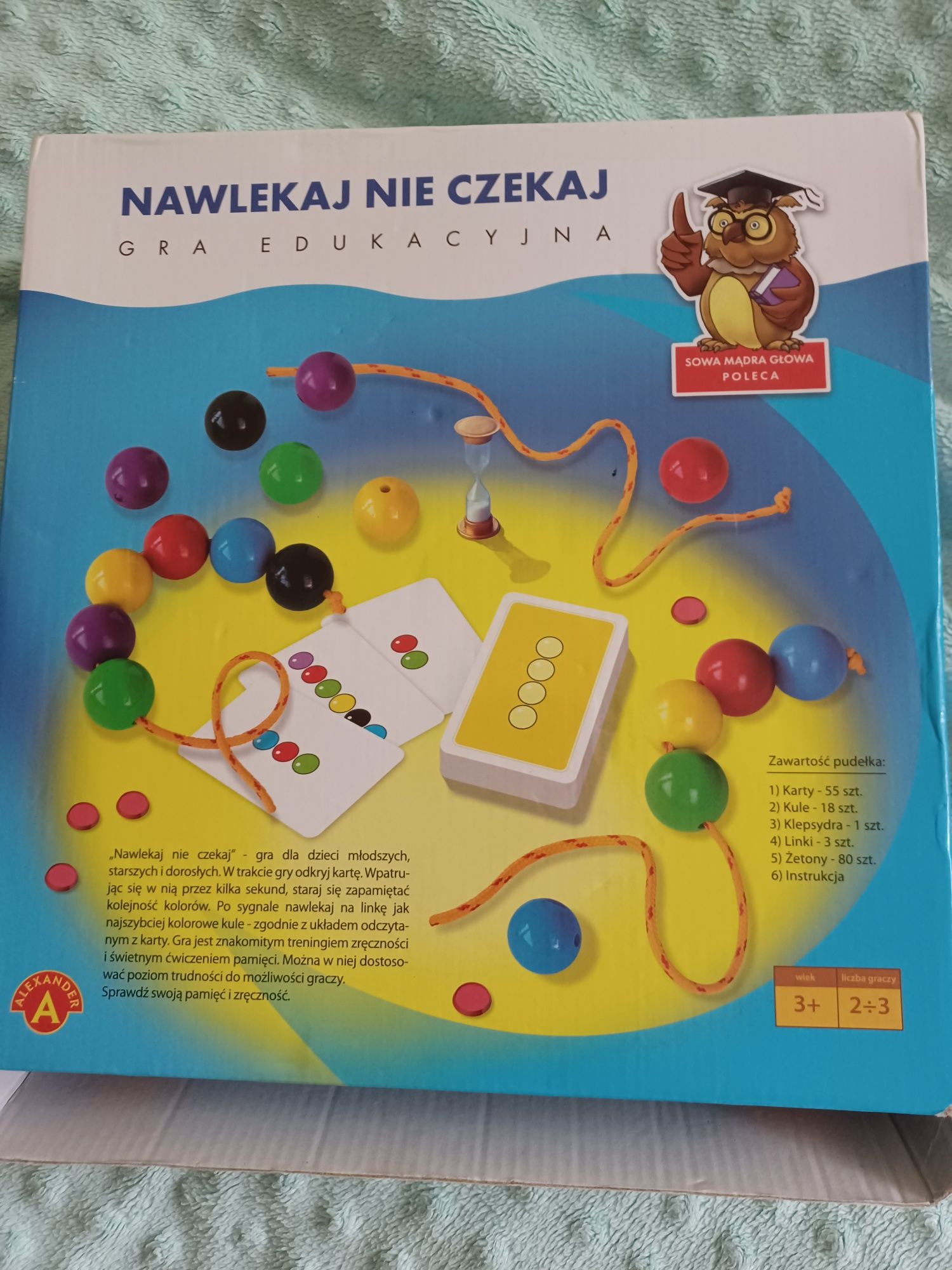 Gra edukacyjna.  Nawlekaj nie czekaj