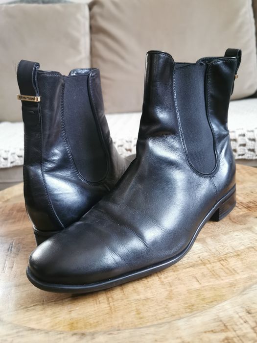 Gino Rossi skórzane buty sztyblety