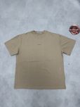 футболка Acne Studios light brown logo tee