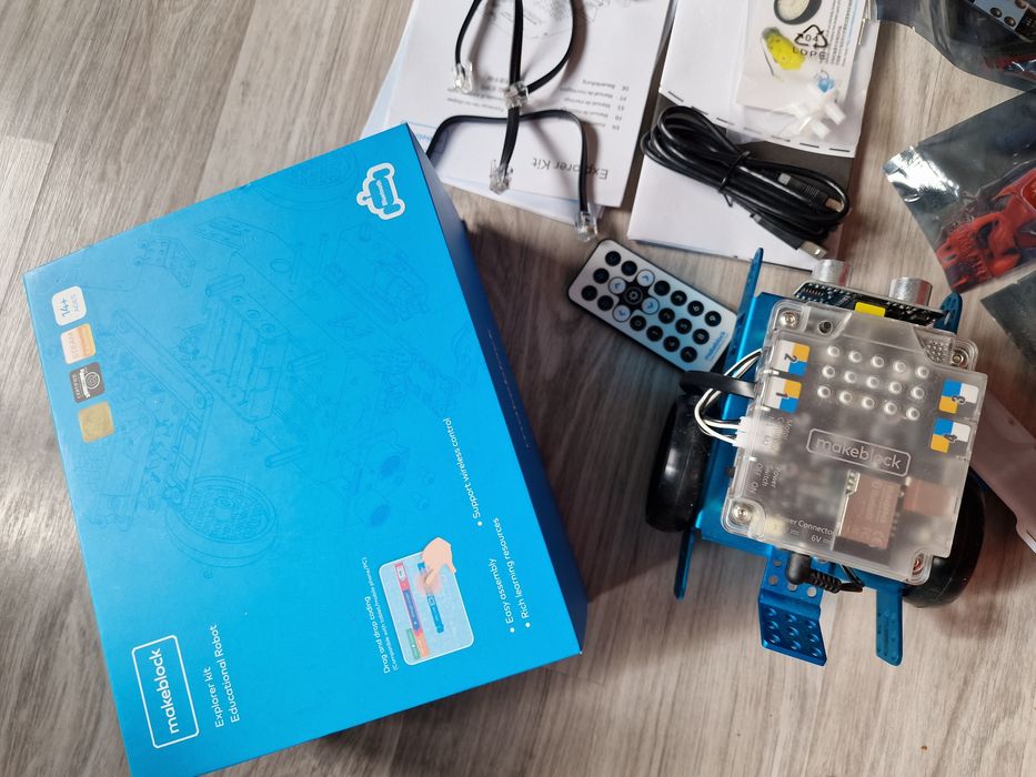 Robot makeblock mbot pilot okablowanie edukacyjny Explorer kid sensory