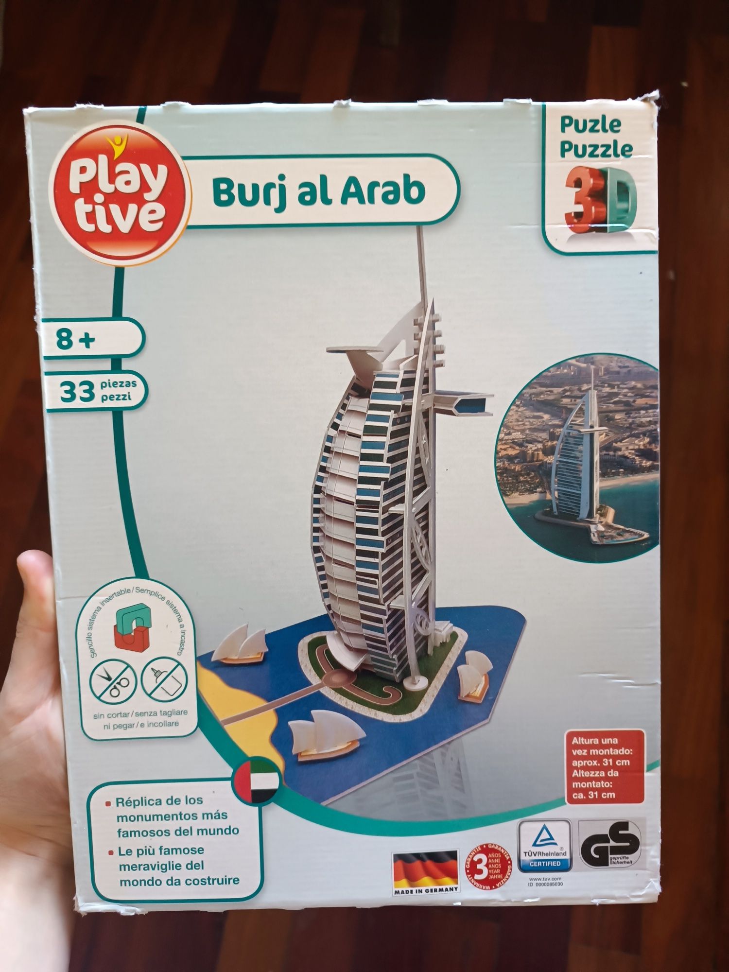 Puzzles 3D embalados