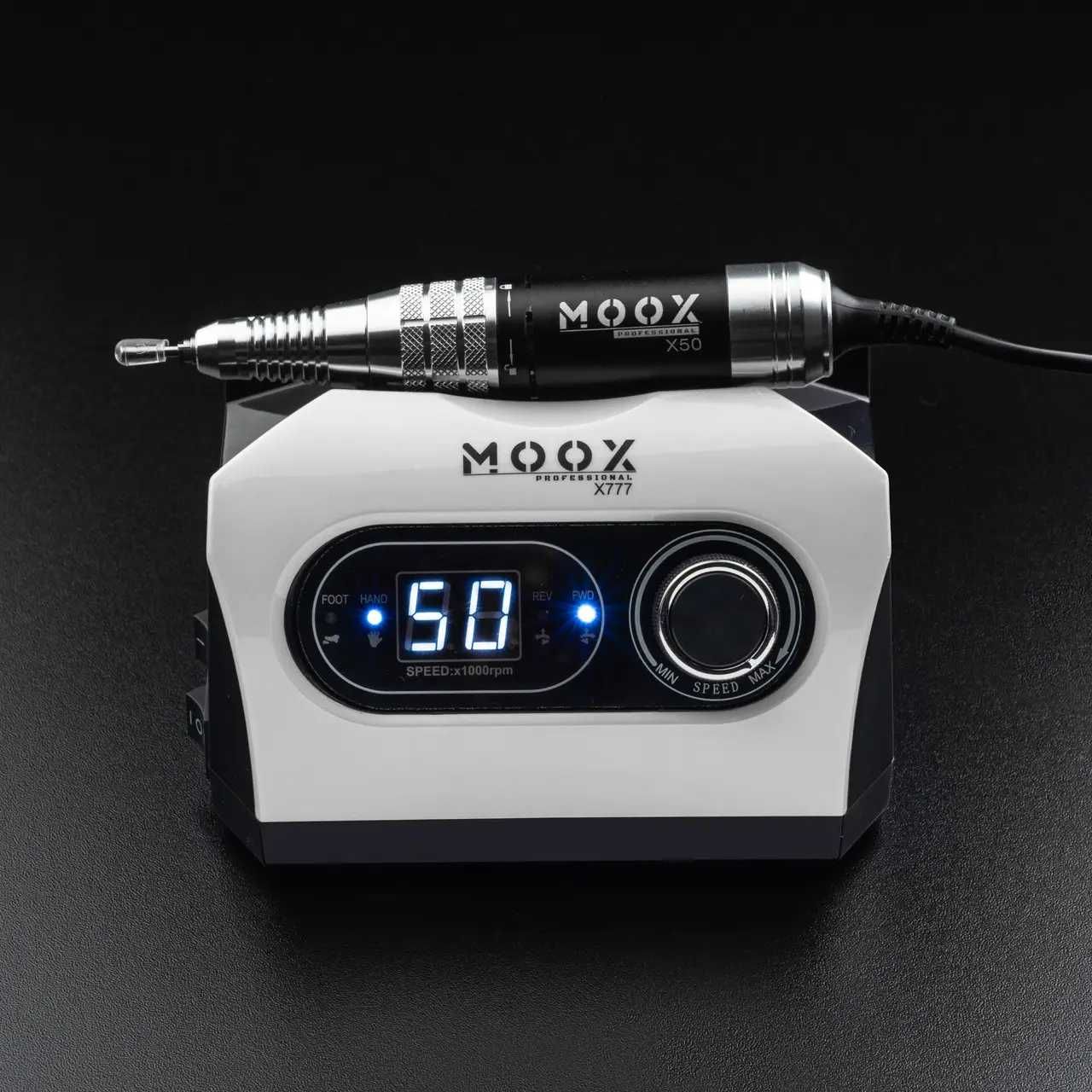 Фрезер для манікюру та педикюру MOOX X777 50000 об/хв 70W Білий