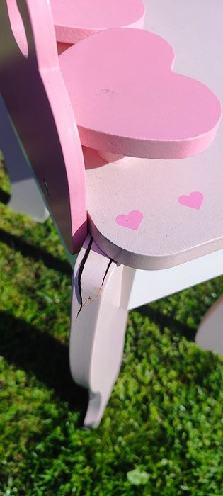 Toaletka drewniana z lustrem