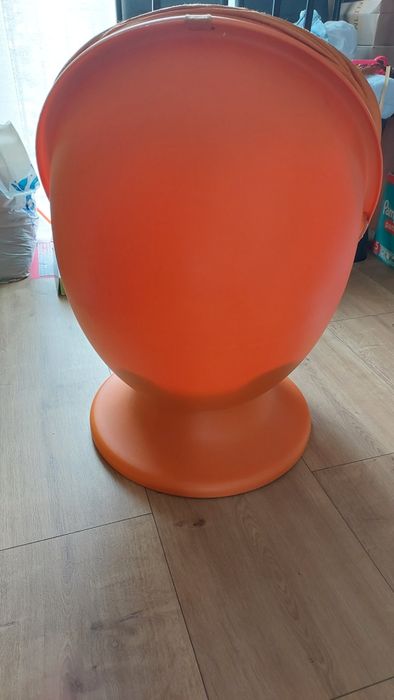 Fotel obrotowy jajo Ikea + poduszka